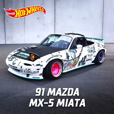 HotWheels 1:64 MAZDA MX-5 MIATA Alloy Sports Car Model Simulation Diecast Metal Classic Racing Vehic