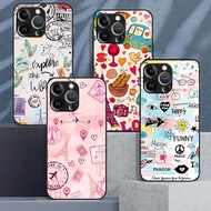 London Pizza 02 Tempered Glass Phone Case For IPhone 16 15 14 13 12 11 Pro XS Max Plus Mini X XR 8 7