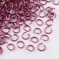 50 g Aluminum Wire Open Jump Rings Crimson 20 Gauge 6x0.8mm Inner Diameter: 5mm about 2150pcs/50g