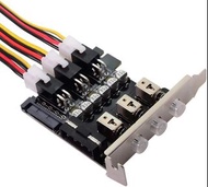 Hard Disk Control System 4Pin SATA Power Expansion Card Control Switch LED Backlit Numbered Hard Dri