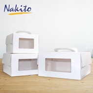 【10pcs 8/10/12inch handle box cake box gift box