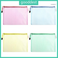 GOO Storage Folder File  Pouch A3 Document Zip File School Makeup Bags 1 Pair