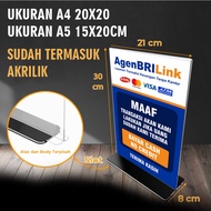 AKRILIK PENGUMUMAN BRILINK
