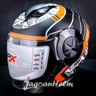 JPX HELM X735R ENERGY #03 | BLACK DOFF | X-735R DOUBLE VISOR