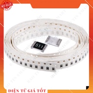 [500 Pieces]- Resistor 510 Ohm 0603 5% Electronic 886