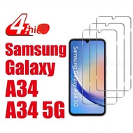 4 Gói HD Clear Chống Trầy Xước 9H Kính Cường Lực Bảo Vệ Màn Hình Trong Cho Samsung Galaxy A34 5G - B