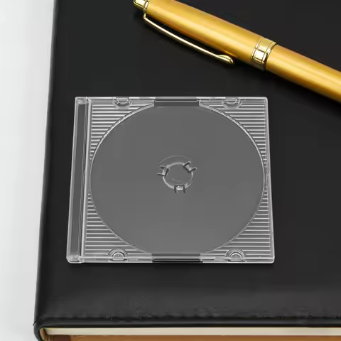 20Pcs 8Cm Cd Jewel Box Clear Plastic Mini Disc Case for 3 Inch Cds Dvds 80Mm Blank Protective Storag