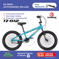 BMX Turanza 812 Ban 3.0 Jumbo 20 Inch Frame Steel Rem V Brake Sepeda Anak Cowo Sepeda Anak Laki Laki