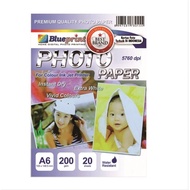 Photo Paper Glossy Photo Paper BLUEPRINT A6 200 gsm Size 4R