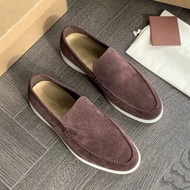 2025 Autumn New Men's Shoes Versatile Casual 37-48 Large Size Men's Suede Flat Shoes LP, lp, Loro Pi