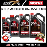 Motul 4100 6100 Semi Synthetic Performance Engine Oil 5W30 5W40 10W40 15W50