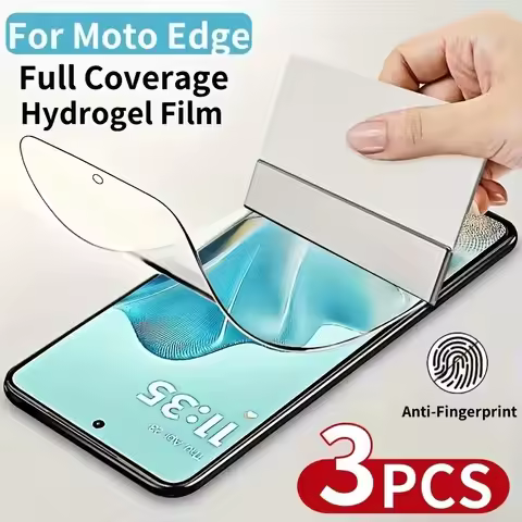 3Pcs Hydrogel Film For Motorola Moto 50 G100 Pro Moto S50 Neo E14 E15 Screen Protector