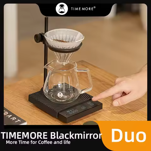 TIMEMORE Blackmirror Duo Coffee Digital Scales Weighing Timekeeping Flow Rate Measurement With Ddeta