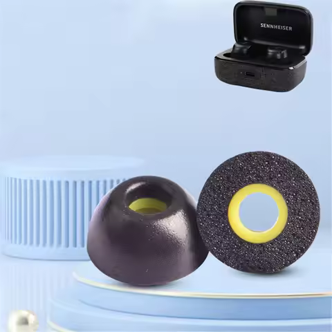 2pcs Memory Foam Tips for Sennheiser MOMENTUM True Wireless 3 Earphone Earbuds Foam Tips Eartips Sof