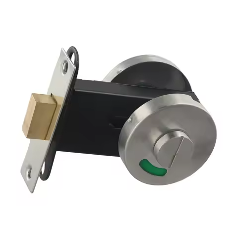 Brand New Lock WC Toilet Door Lock Restroom Toilet Stainless Steel 79*38mm Bathroom Green Red Indica