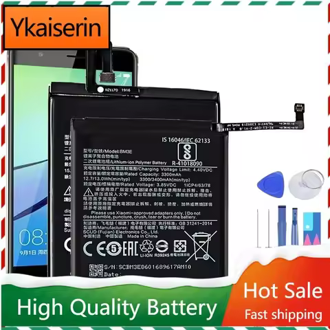 Battery for Xiaomi Mi, 6, 7, 8, 9, 9T, 10, 10T, 5G, SE Pro,for Redmi Note 2, 3, 4X, 5A, BM39, BM3E, 