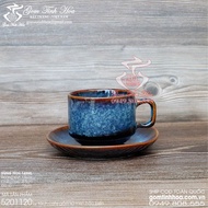 Ly tách cafe capuchino gốm sứ Bát Tràng men màu