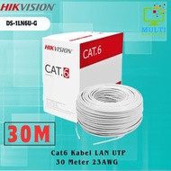 LAN Cable DS-1LN6U-G Cat6 Hikvision LAN Cable UTP Cat 6 30 Meters 23AWG