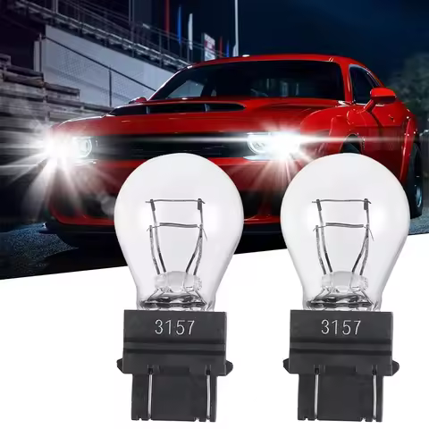 2Pcs 3157 3156 3157LL Brake Light Bulbs Halogen Lamp Turn Signal Light Brake Lights Reverse Lamp DRL