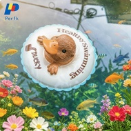 Perfk Buoyant Duck-Billed Ornament  Buoyant Pond Decoration Lightweight for Aquarium Hobbyists, Aqua