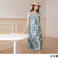 OB DESIGN ★ PRINTED SQUARE NECK SLEEVELESS MAXI DRESS ★ 3 COLOR ★ S-XXXL SIZE ★ PLUS SIZE