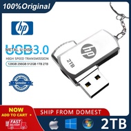 Flashdisk HP 2TB USB 3.0 Pendrive 1TB Flashdisk Bahan Metal Flashdrive