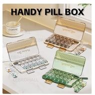 Portable 7-Day 3 Time Slot Multi-grid Medicine Storage Box | 1 Week Daily Pill Box Kotak Penyimpanan