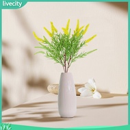 livecity|  Simulated Lavender Potted Plant Vibrant Colored Artificial Lavender Realistic Lavender Plastic Plant Ornament for Home Wedding Party Diy Decoration