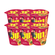 Combo 6 Ly Mì Jin Cay Hàn Quốc Ottogi 65gx6