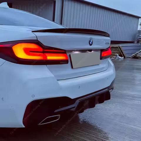 For BMW G30 Gloss Black P Style Rear Spoiler 520d 530i 530e 530d 540i M550i M550d 2017-2023 Rear Tru