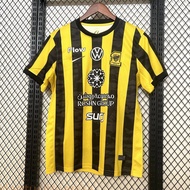 Fans release 25/26 Al Ittihad club Jeddah home jersey BENZEMA SULEIMAN short sleeved football shirt