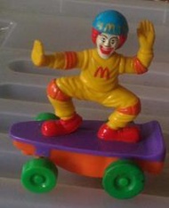二手 麥當勞叔叔 1999年 明星極限運動會 高速滑板 Ronald on Skateboard【三十之上 是練眼力的】