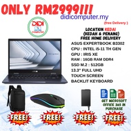 ASUS EXPERTBOOK B3302 CPU : INTEL i5-11 TH GEN GPU : UHD RAM : 16GB RAM DDR4  SSD M.2 : 512GB  13.3"