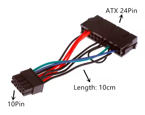 ATX 24-Pin Female to 10-Pin /12-Pin/14-Pin Male Adapter Power Supply Cable Cord for Lenovo 10PIN Mot