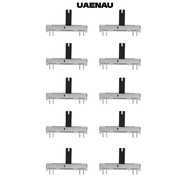 UAENAU 10PCS B50K Potentiometer, B50K Slide Multicolor Slide Potentiometer, Premium Slide Siding Ele