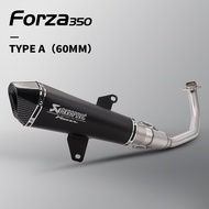Full System Motorcycle Exhaust Escape For Forza350 FORZA NSS 350 2021-2024 Modified Muffler With Fro