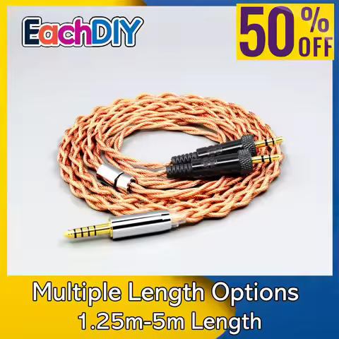 Graphene 7N OCC Shielding Coaxial Mixed Earphone Cable For Sony MDR-Z1R MDR-Z7 MDR-Z7M2 With Screw T