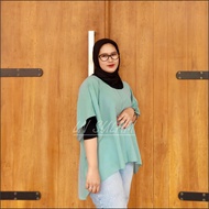 Outer Nazma Batwing Long Outer Perlengkapan Stelan gamis dan dress Baju daster Pakaian blouse Atasan