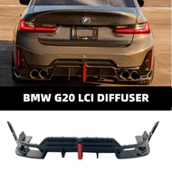 BMW G20 LCI Diffuser With LED 320i 330i 340i MP VTEN Bodykit Accessories Rear Lip