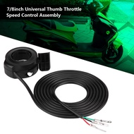22mm 7/8inch Universal Thumb Throttle Speed Control Assembly for E bike Electric Bike Scooters