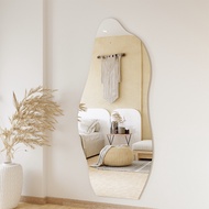 Get 6% coupon+gift】Full-Length Mirror Wall-Mounted Irregular Mirror Stickers Wall Self-Paste Dressin