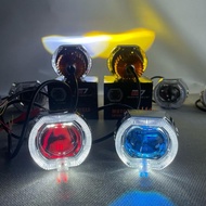 CAHAYA CR7 Projector Biled Laser Cut Off Light mini 2.5 inch D2 D3 High Low 30watt plus Shroud devil