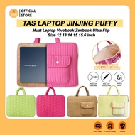Laptop Tote Bag Asus Vivobook Zenbook Flip S14 Chromebook Sleeve Strap Strap Pouch Soft Pufy Puff Pillow Bag Cover Tablet iPad Leptop Universal Notebook Netbook 13.3 14 15 15.6 Inch Brown Brown Pink Lotso Yellow Cute Cute Bear Character Motif School