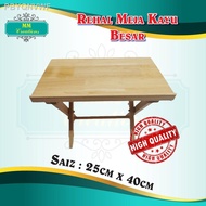 [readystock]◐∋Rehal Meja Lipat Kayu Saiz Besar (25cm x 45cm)(L) untuk Iqra, Muqaddam dan Al Quran