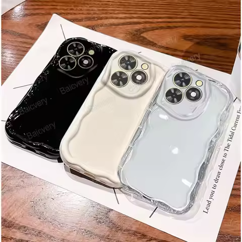 Capas For Wavy Edge Fashion Case For Realme C63 / Realme C61 Casing Soft TPU Cover