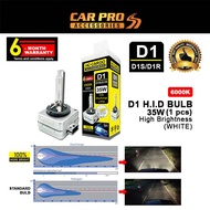 Car D1 HID Bulb D1S/D1R Headlight 12V 35W High Brightness 5500K Complete With Bulb & Ballast - White