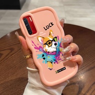 Casing hp For OPPO A91 F15 Reno 3 Case Corgi oil paint mobile phone Girls' favorite Kesing Cesing so