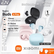 Redmi Buds 6 Play | Bluetooth 5.4 | IPX4 | 36 Hours Battery Life | Super Lightweight TWS Earbuds