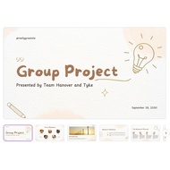 White & Peach PPT Template