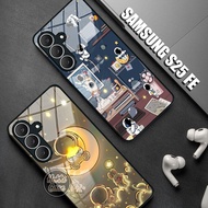 Samsung S25 FE Case - Samsung S25 FE Glass Softcase - Samsung S25 FE Casing - Samsung S25 FE Silicon